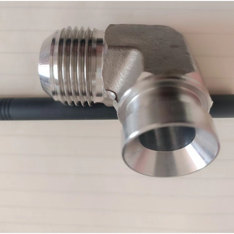 液压直角不锈钢接头