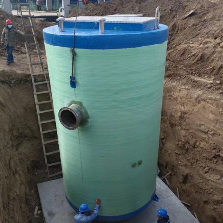 一体化预制泵站玻璃钢全自动远程地埋式智能雨水污水提升泵站设备
